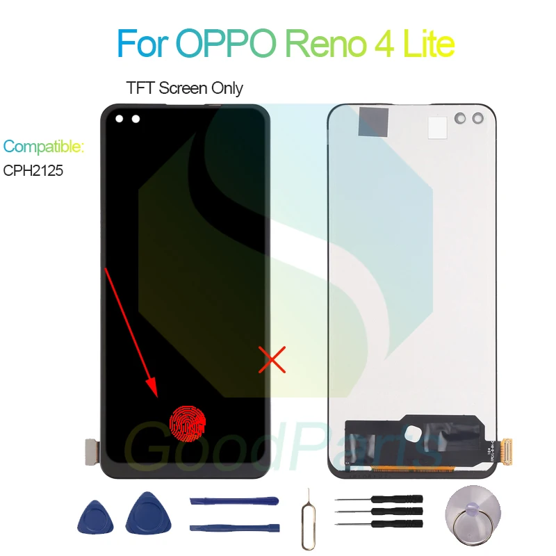 For OPPO Reno 4 Lite LCD Display Screen 6.43