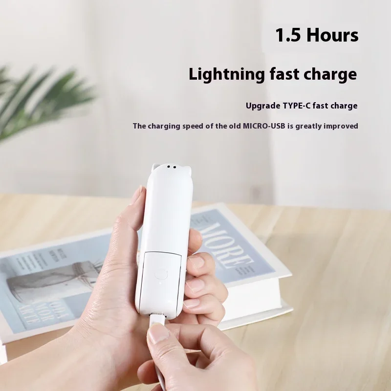 Portable Mini Fan USB Rechargeable 3-speed Adjustable Foldable Handheld Fan Suitable for Women Travel Outdoor Use