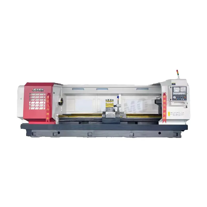 عالية الدقة الثقيلة الأفقي Ck6180 المغزل الكبير مخرطة CNC هاين