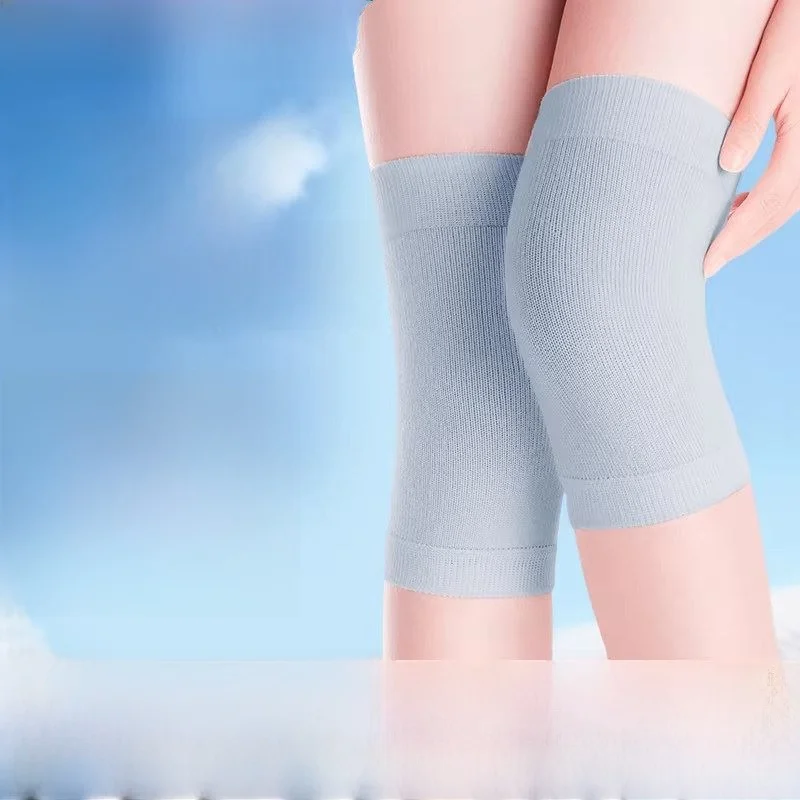 通気性のある綿製膝パッド-薄型モデル-男女兼用-滑り止め-暖かい膝関節保護-夏用保温膝カバー
