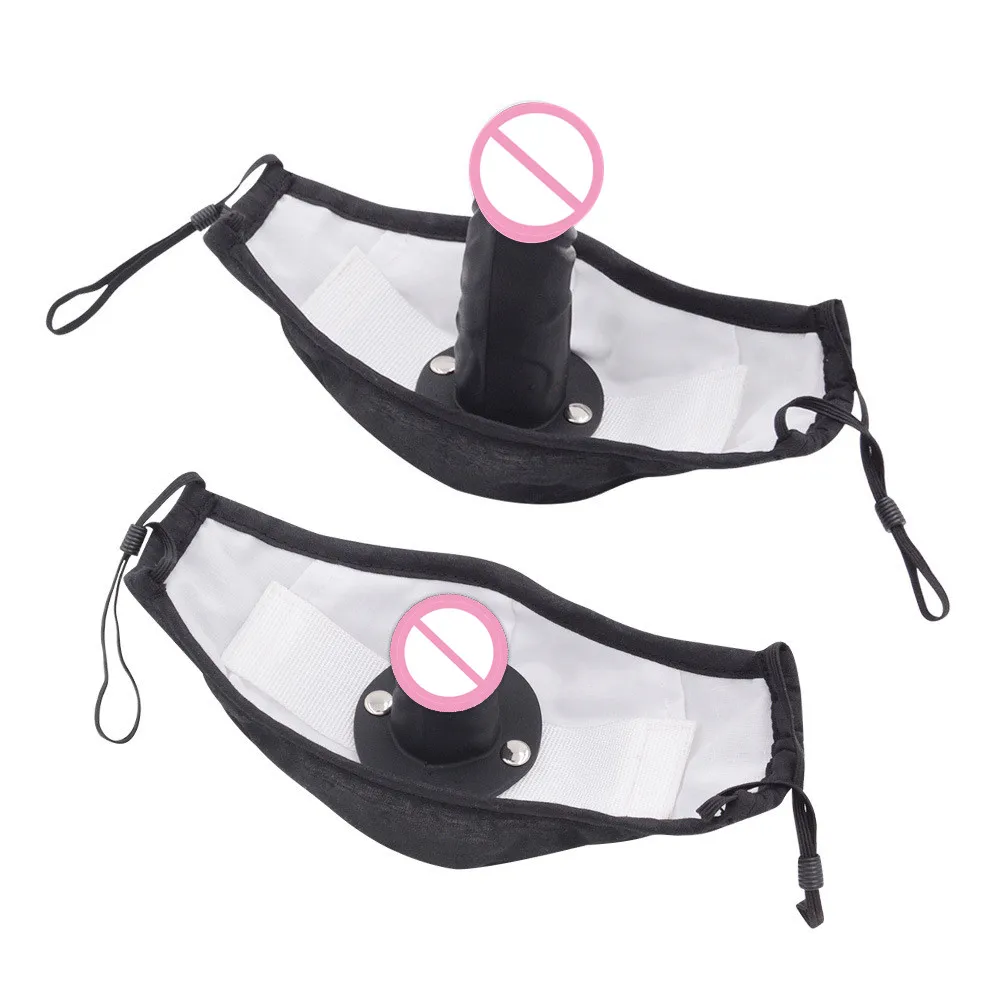 Gode en silicone avec masque pour adultes, pénis, bâillon buccal, jouet de jeu SM, gode, prise buccale, produit de jeu BDSM