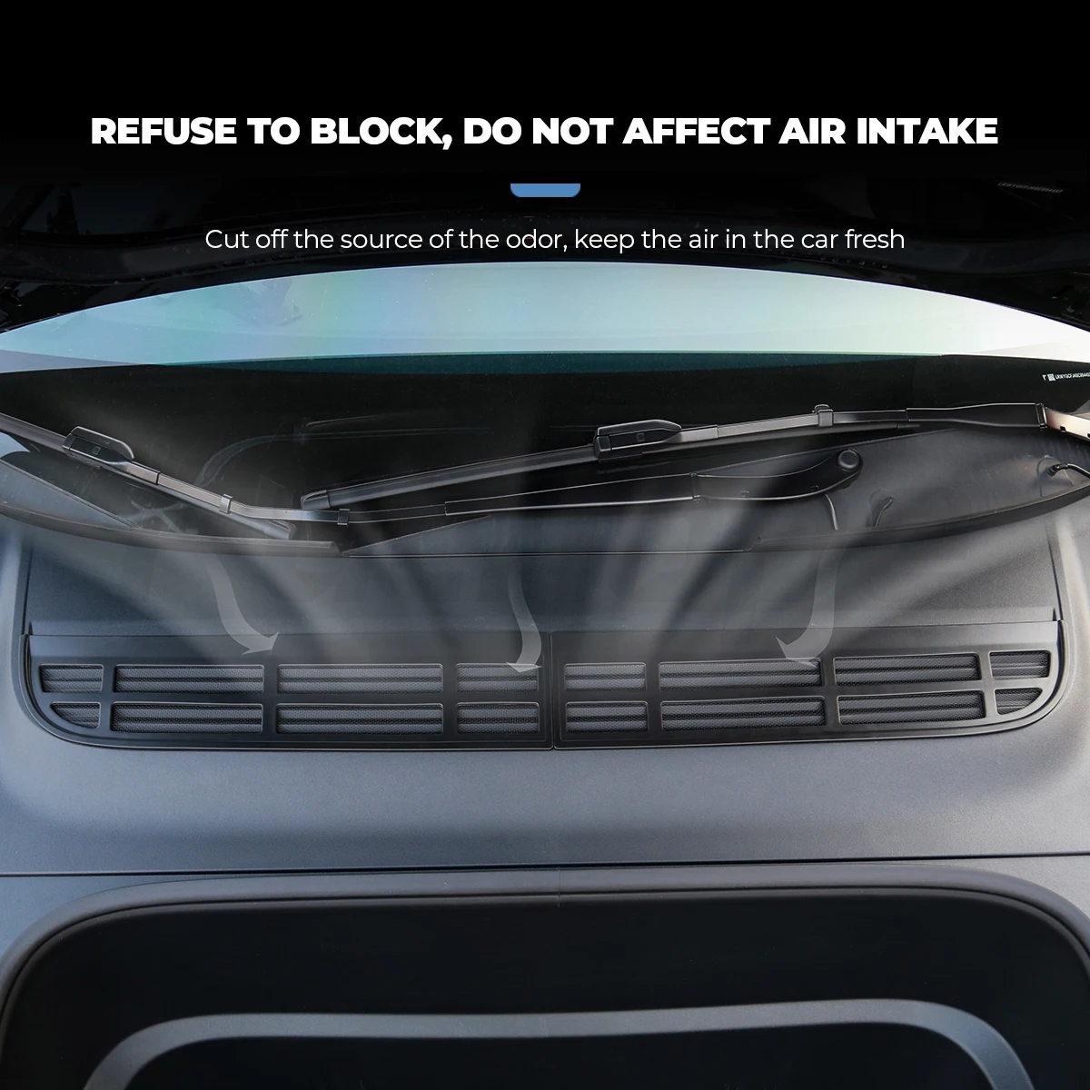 Futhope 2 قطعة غطاء حماية لمدخل الهواء لطراز تسلا الجديد Y Juniper إطلاق مكافحة الحشرات المضادة للحشف شبكة تكييف الهواء الأمامية