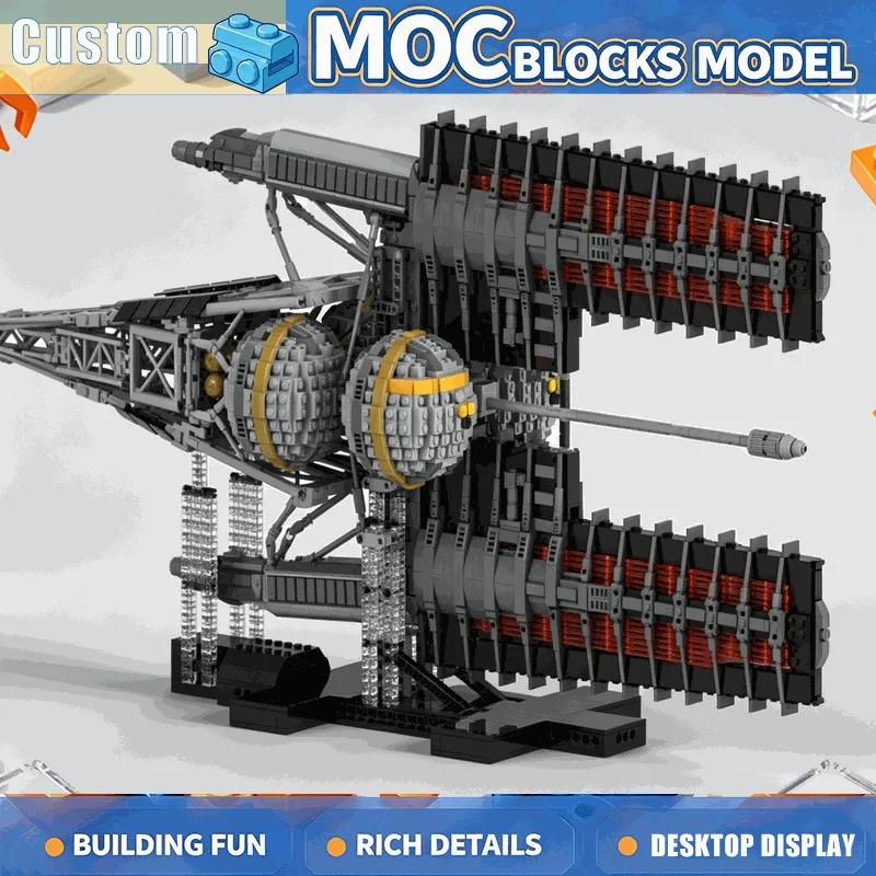 5266PCS MOC Interstellar Heavy Cargo Space Shuttle Transport Model Building Block DIY Assembly Educational Creative Display Gift