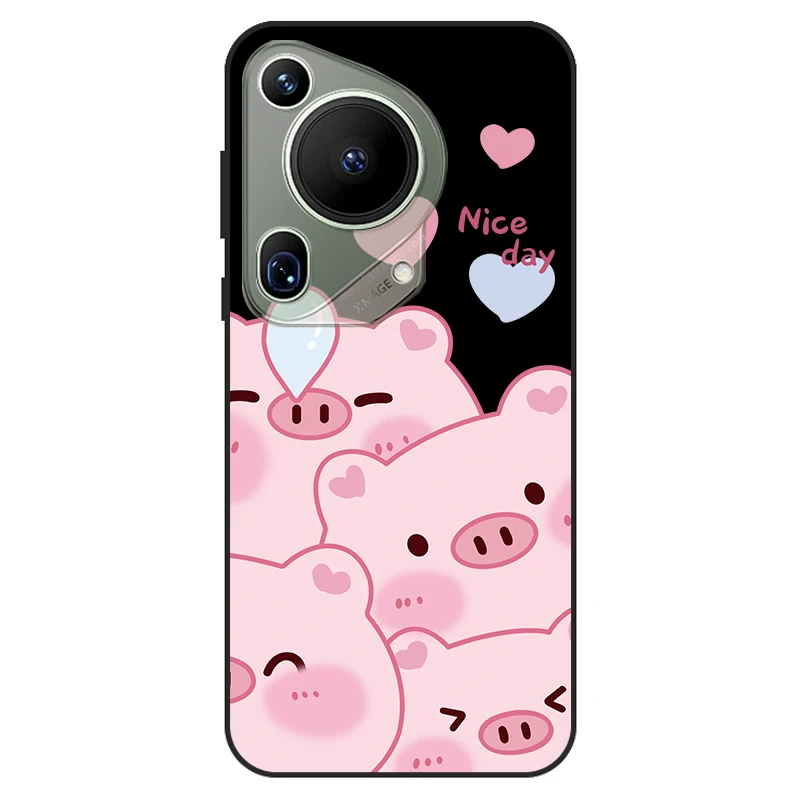 For Huawei Pura 70 Ultra case Fashion Silicone black TPU Soft Cover Phone Case For Huawei Pura 70 Ultra HBP-LX9 AL00 phone case