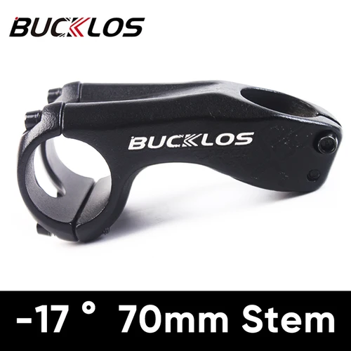 Imagen 2 del producto BUCKLOS-vástago negativo de 17 grados para manillar de bicicleta, piezas de manillar de bicicleta de montaña y carretera, 31,8mm, 70mm