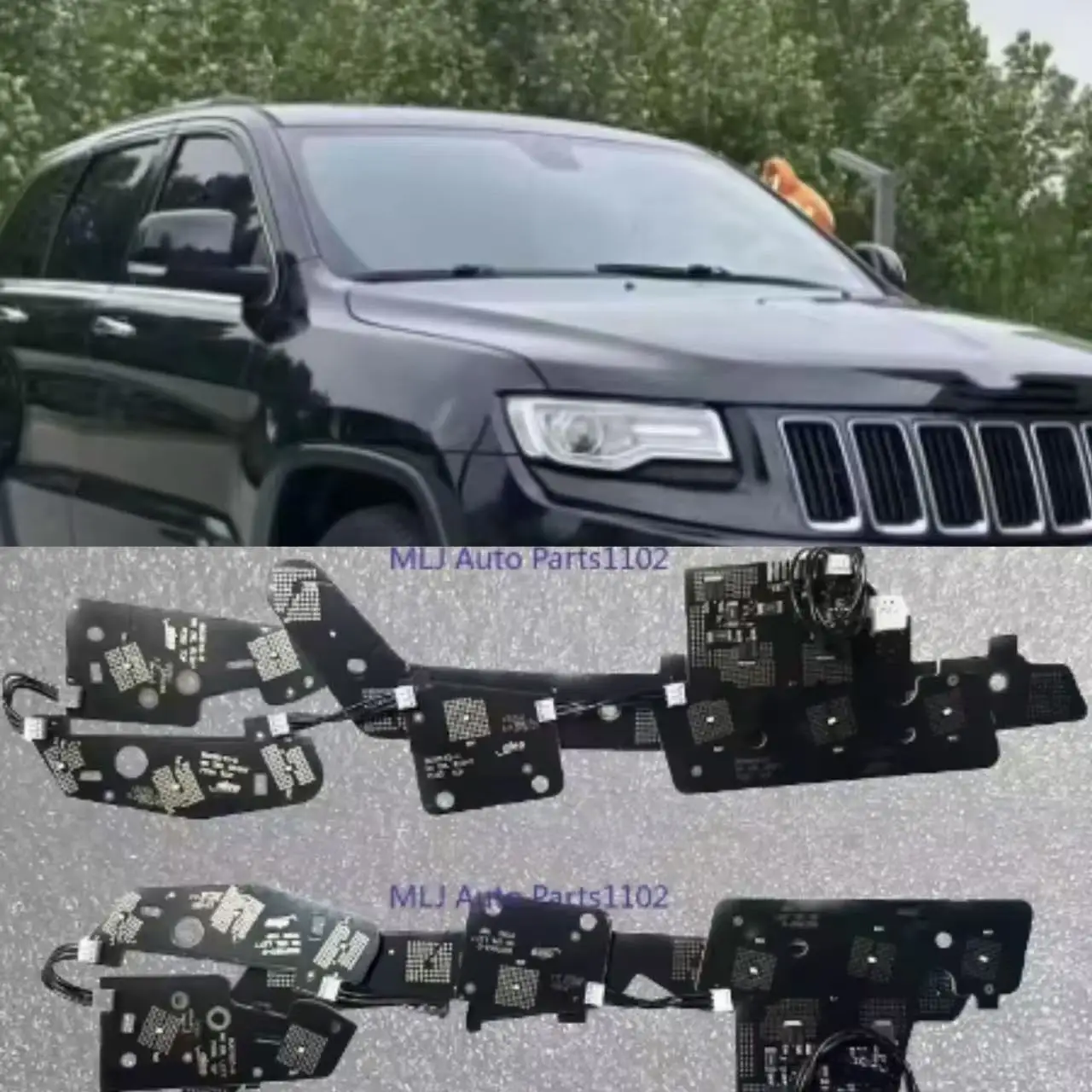

New For Jeep Grand Cherokee DRL LED Yellow daytime running lights LED board light turning DRL module LED Board White