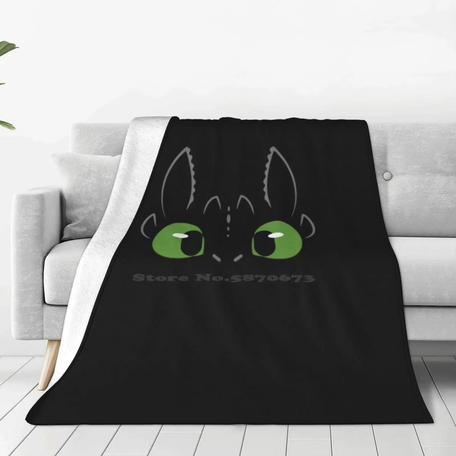 Cute Fury Latest Super Soft Warm Light Thin Blanket Night Fury Cute Fury Httyd Httyd Httyd Dark Film Movie Driving Drive Riding