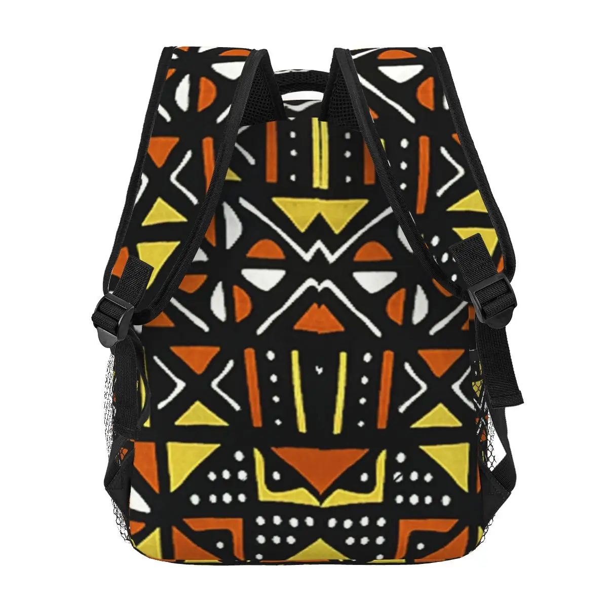 African Bogolan Mudcloth Backpacks Boys Girls Bookbag Students School Bags Cartoon Laptop Rucksack Shoulder Bag Large Capacity