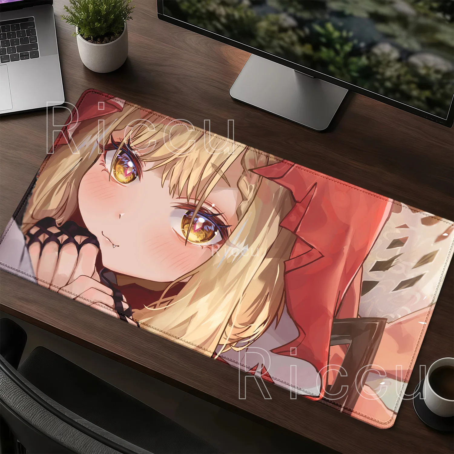Rossi Yvonne Arknights Endfield PC Gaming Overlock Mouse Pad Rubber Non-slip XXL Mousepad Office Anime Girl HD Printing Desk Mat