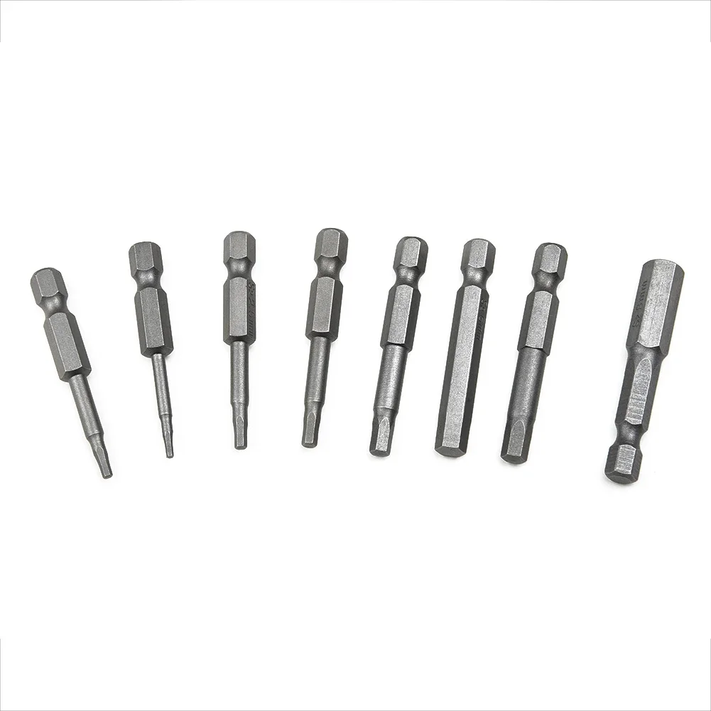 8pcs Security Bit Set Tamper Proof Screwdriver Drill Bit Screw Driver Bits Torx Flat Head 1/4