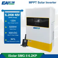 EASUN POWER Hybrid Solar Inverter 6.2KW Pure Sine Inverter 120A MPPT Solar Charge Controller 48V 220V PV Input 500V With Wifi