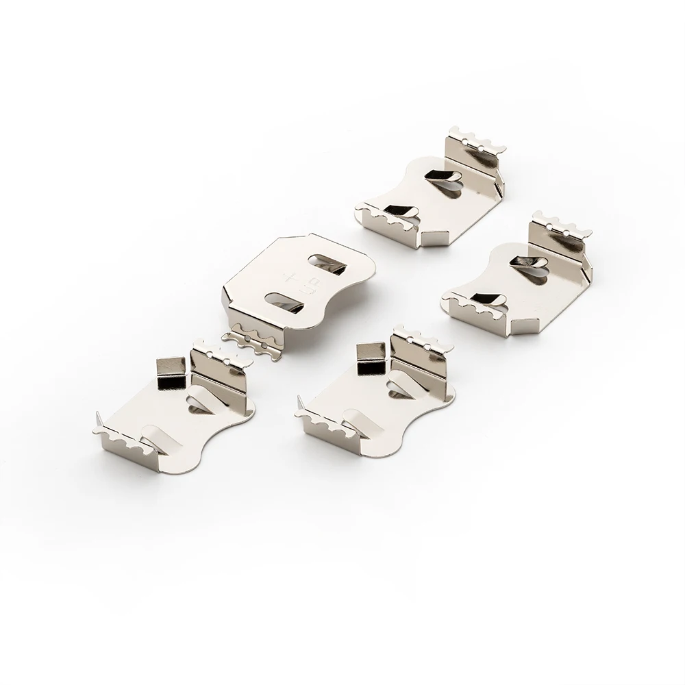 High Quality Metal CR1632 Battery Holder SMT SMD Coin Cell CR1620, CR1632 Battery Retainer Clip CCR-1602-NI