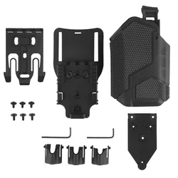 Universal Gun Holster X300U Flashlight Pistol Holster, Hunting Shooting for Glock17 19 Sig Sauer with Drop Leg Platform QLS