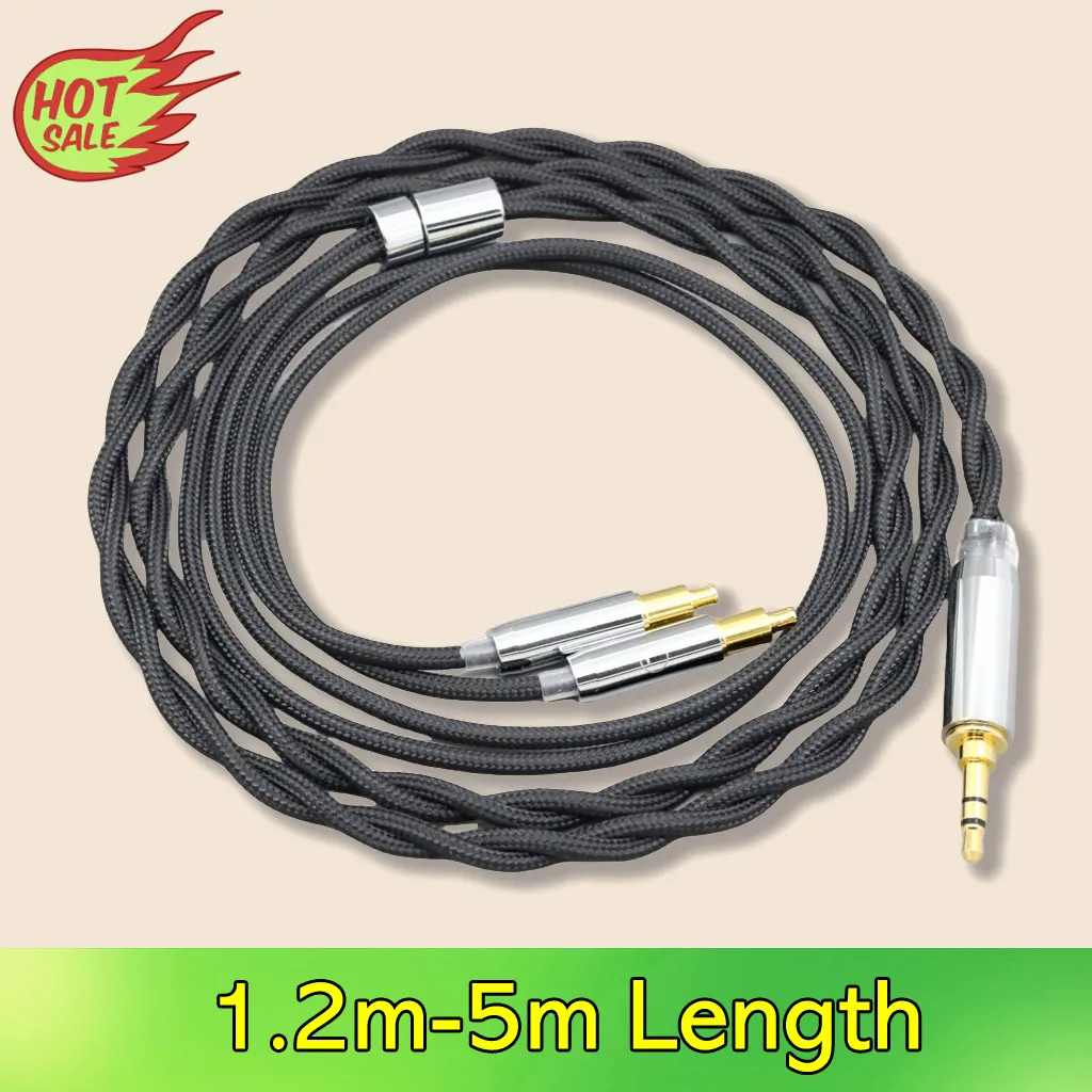 오디오 테크니카 ATH-ADX5000 MSR7b 770H 990H A2DC 나일론 99% 순수 실버 팔라듐 그래핀 골드 8304용 쉴드 이어폰 케이블