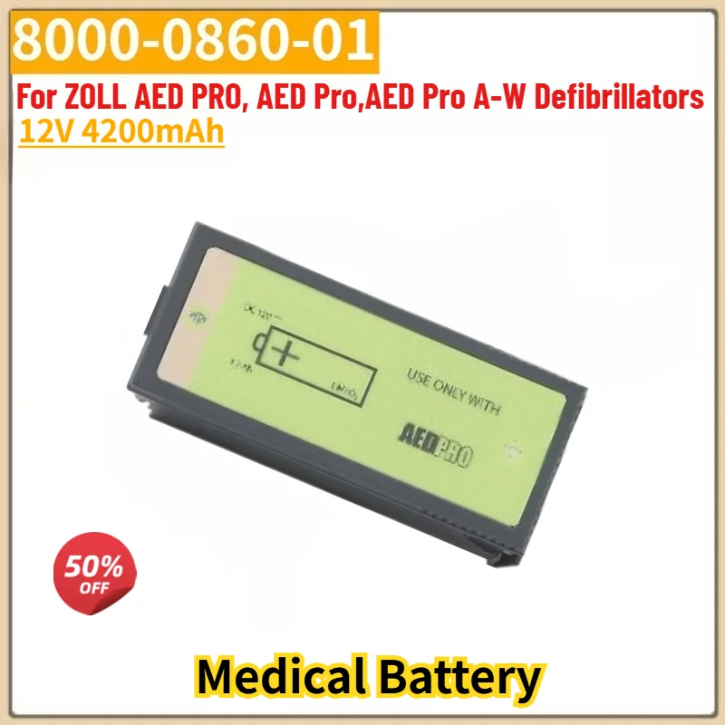 High Quality 12V 4200mAh 8000-0860-01 Battery for ZOLL AED PRO, AED Pro,AED Pro A-W Defibrillators Brand New Replacement Battery
