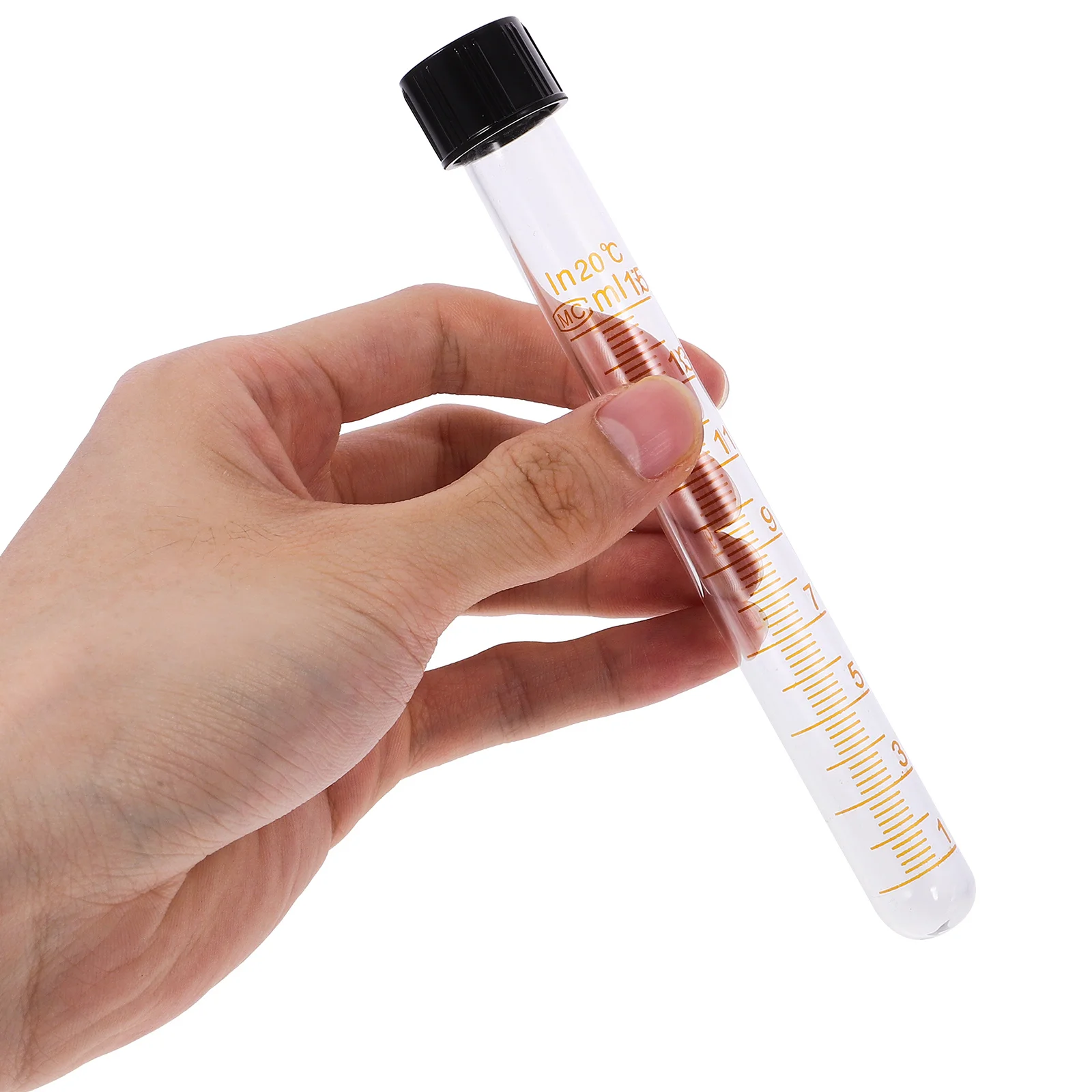 

4Pcs Laboratory Screw Neck Glass Test Tubes Clear Marked Centrifuge Tubes High Temperature Resistant for Accurate Scientific