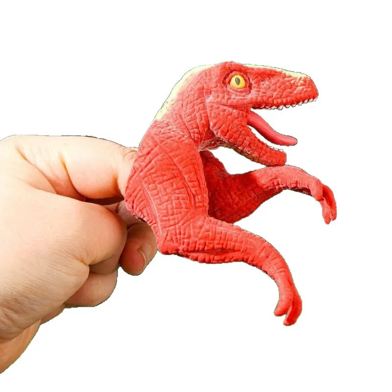 Burattino da dito Dinosauro Giocattoli antistress Bambola da dito in PVC Tyrannosaurus Rex Interazione genitore-figlio Novità Fidget Toys