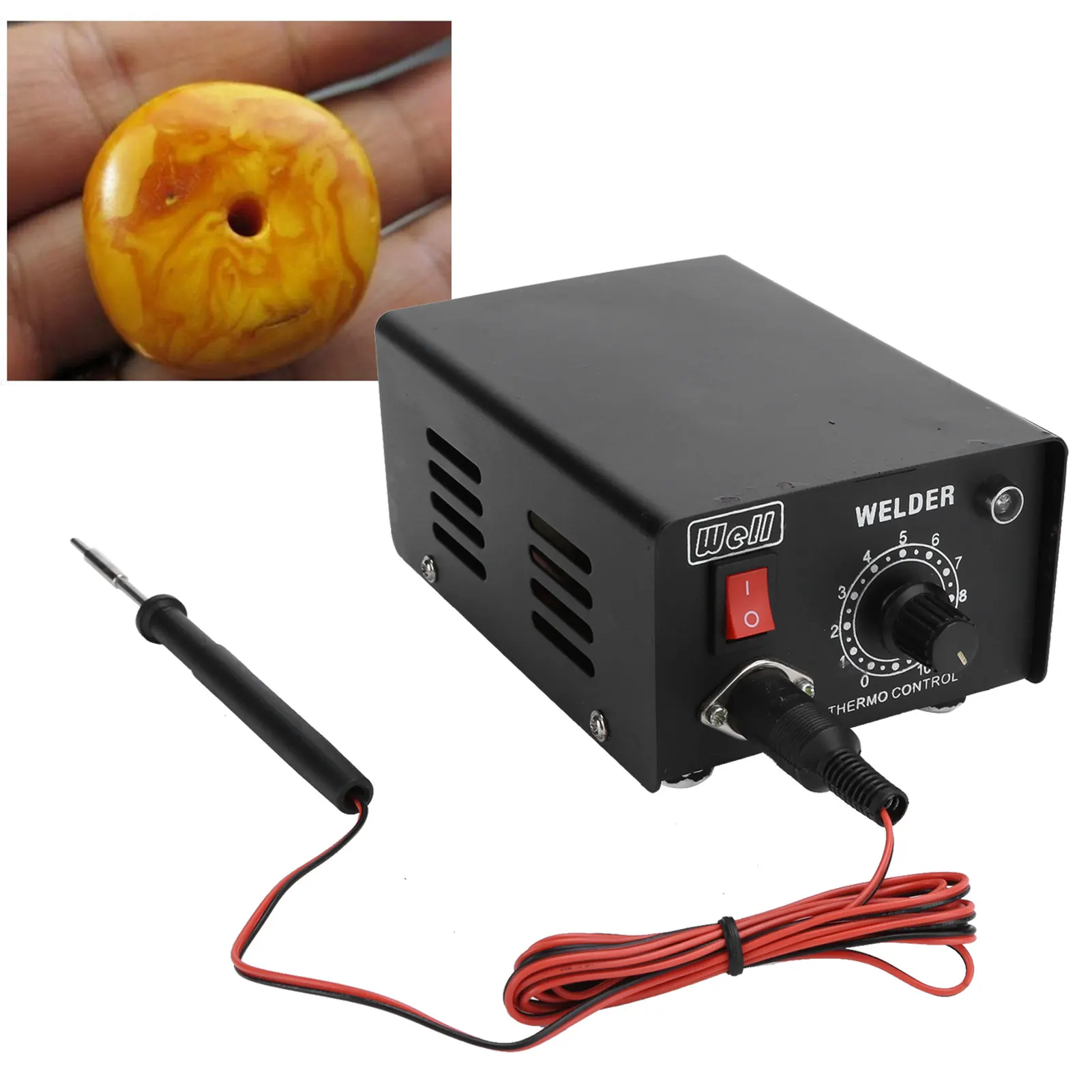 Jewelry Wax Welder 0℃ ‑ 370℃ Jewelry Processing Making Heating Welding Machine Black Jewelry Heating Welding Machine