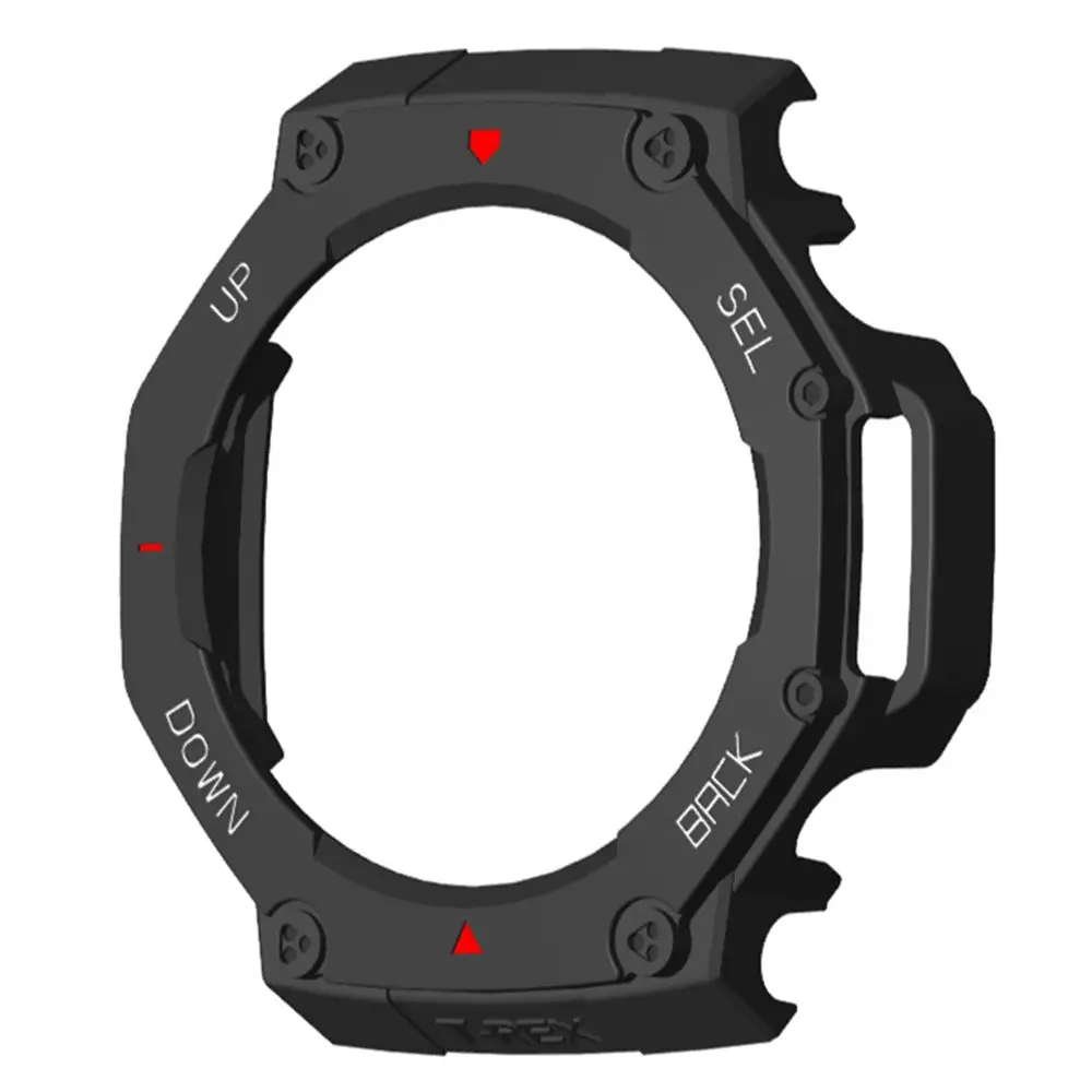 Custodia protettiva per PC con bordo rigido Accessori per smartwatch antigraffio Cover Shell Cornice protettiva per paraurti per Amazfit T-Rex 3