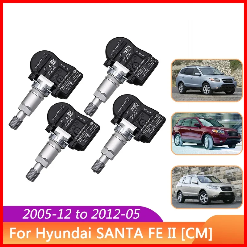 

For 2005-2012 Hyundai Santa Fe Ii [CM] 52933-2B000 529332B000 TPMS 433MHz Tire Pressure Monitor Sensor