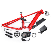 Bafang M620 G510 52v 1000w 27.5 29'' 17' 19' Full Suspension Aluminum Alloy Enduro Ebike MTB Emtb Frame with 52v 17.5Ah Battery