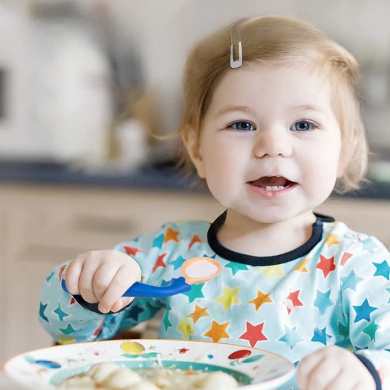 

Baby Learning Eating Utensils Bendable Spoon Fork Toddler Feeding Tools Twistable Training Tableware for Infant Mother Care