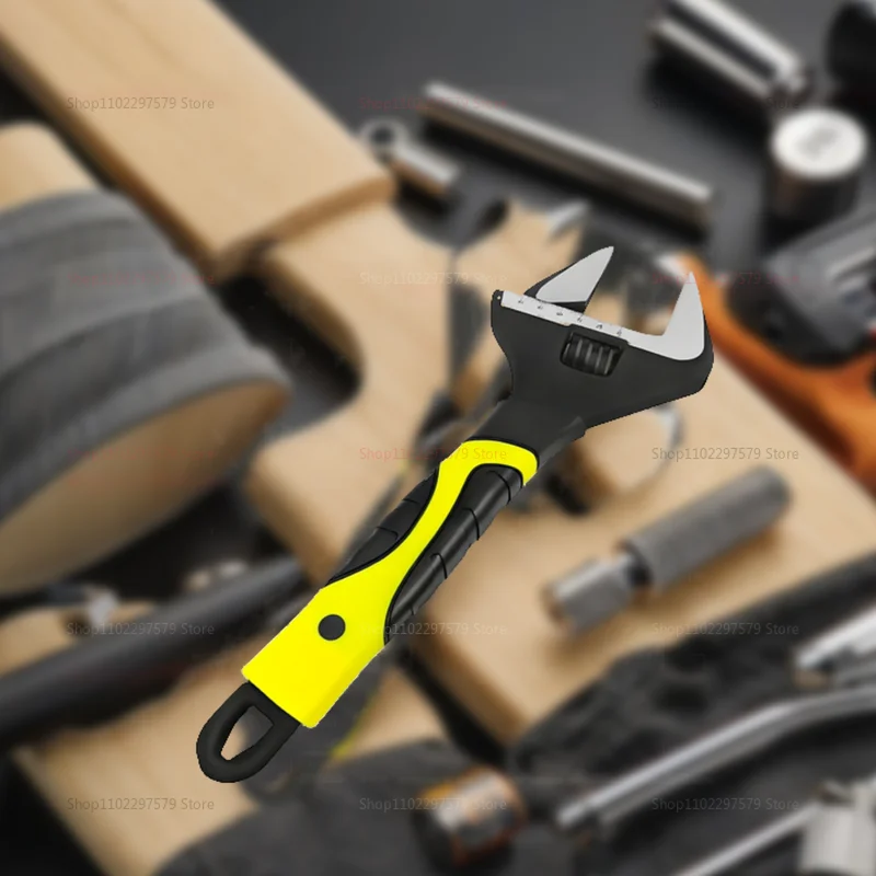 6～12インチ ステンレス製 ユニバーサル調整レンチ 広口 家庭用修理工具 トイレレンチ ハンドツール ガレージツール