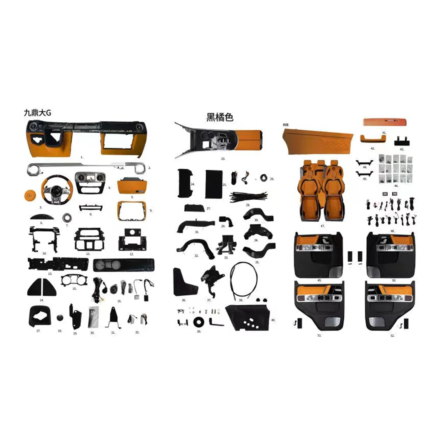 Car AccessoriesFactory Direct Sales New Interior Up Grade Kit For Interior MERCEDES BENZ W462-w463 To W464 2002-2018