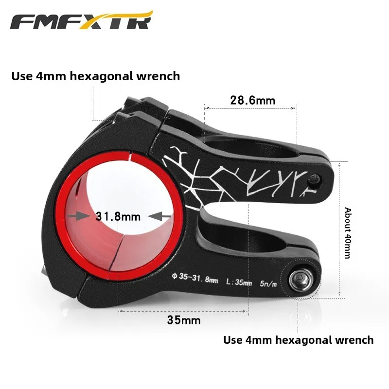 Bicycle Handlebar Stem 35mm 31.8mm 0-Degree Short MTB Road Bike Universal Fit Alloy Headstock Adapter Stem  2025 Bicycle Parts