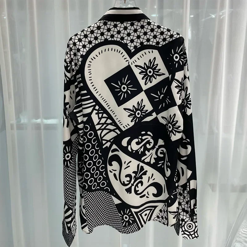 

Роскошные мужские рубашки с цифровой печатью, повседневные, с длинным рукавом, для вечеринок и торжеств, Chemise Homme De Luxe