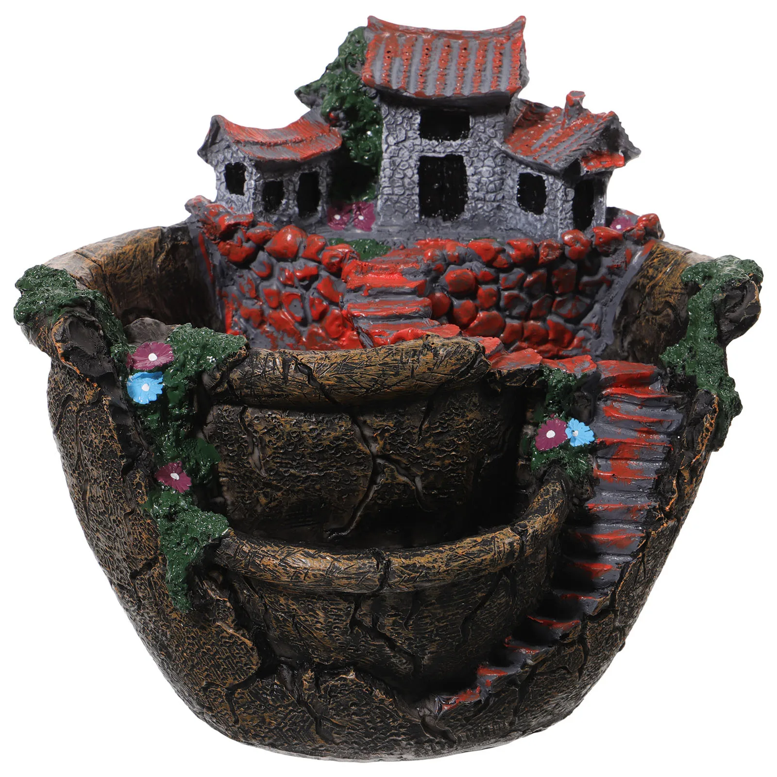 

Micro Landscape Succulent Plants Pot Triple Hanging Garden Design Sweet Orange Plant Holder for Desk Balcony Garden