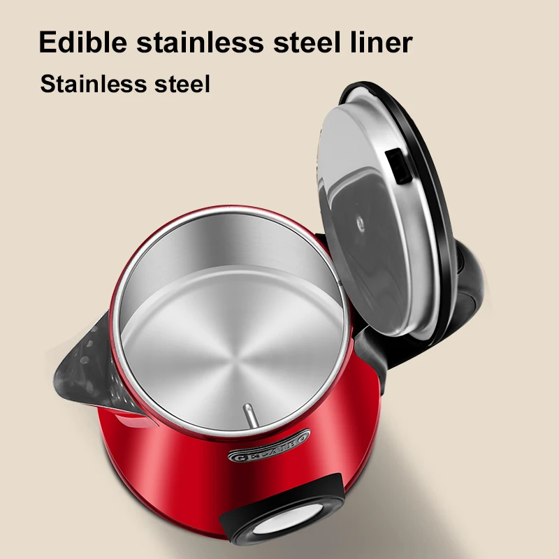 غلاية كهربائية من الزجاج الأزرق، منزلية رائعة، مقاومة لدرجات الحرارة العالية، غلاية متكاملة مضادة للحرق بطبقة مزدوجة