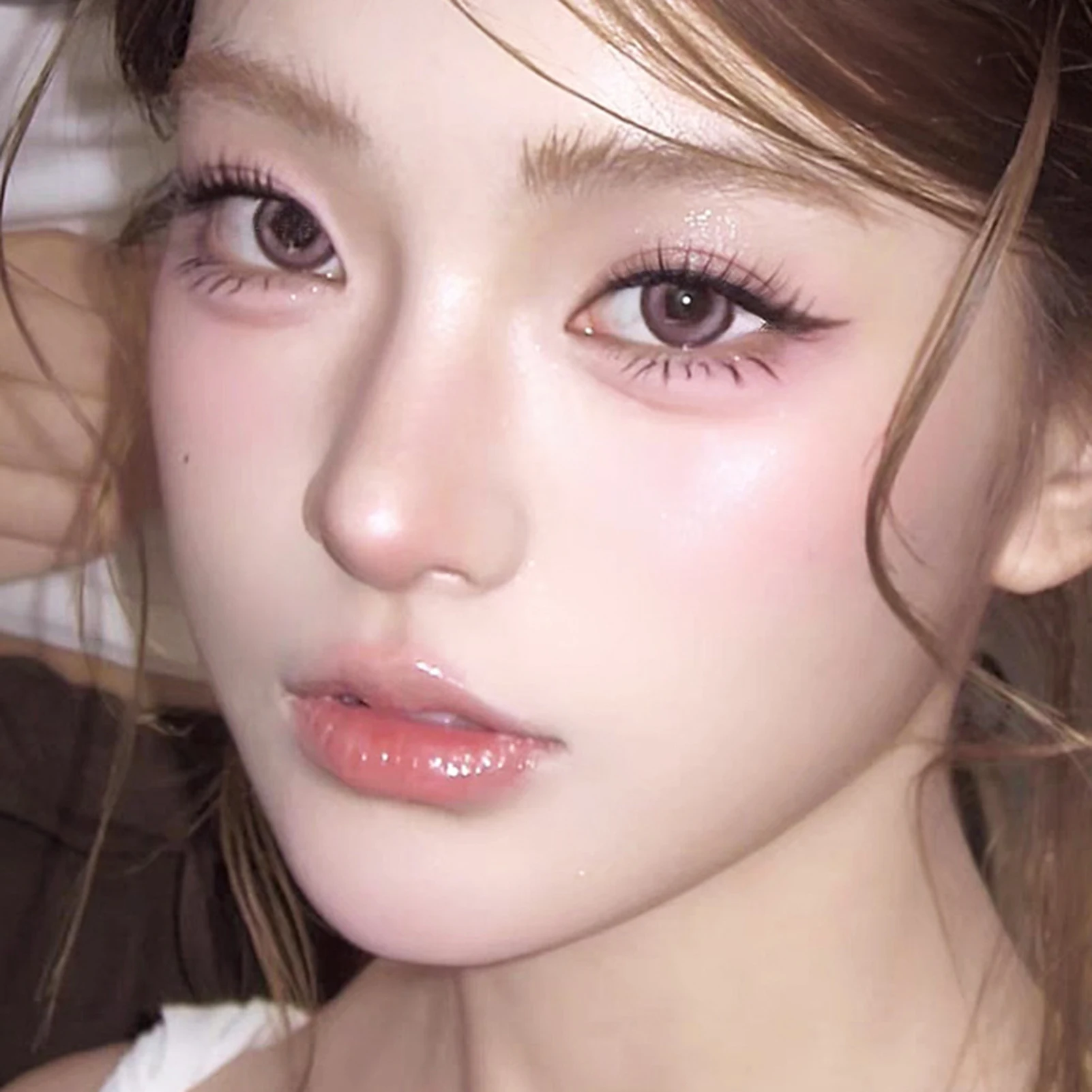 Ciglia a striscia completa senza colla Gruppo idol coreano Cosplay Ciglia finte Strumento per trucco ciglia finte Manga a forma di U naturale