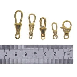 2pcs Korea small Solid Brass vest Pocket Watch Swivel Clip Chain spring Snap Hook 18-30mm Buckle Leathercraft DIY Acc