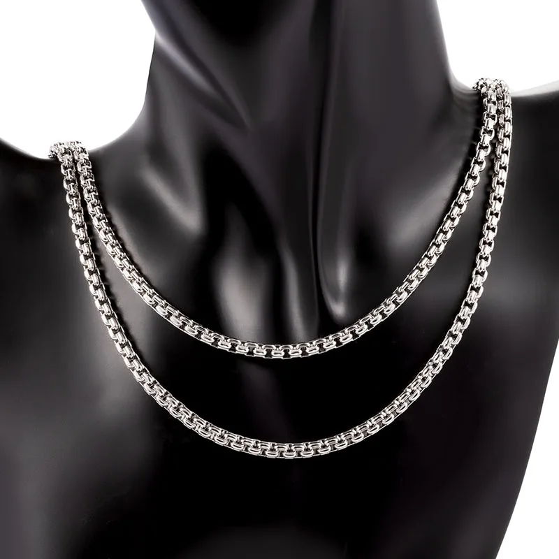 1Meter Stainless Steel Charm Fashion Box Chain For DIY Punk Jewelry Making Necklace Bracelet Accessories  materials Wholesale