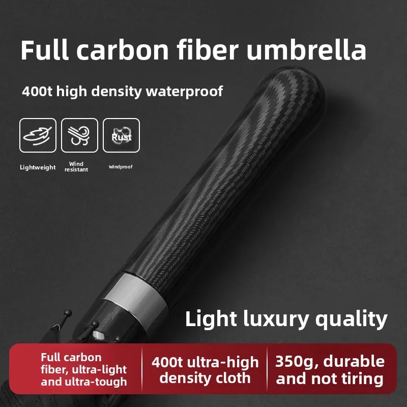 

Full Carbon Fiber Straight Umbrella Automatic Large Umbrella Windproof Umbrella Umbrellas for Rain Straight Handle Umbrella