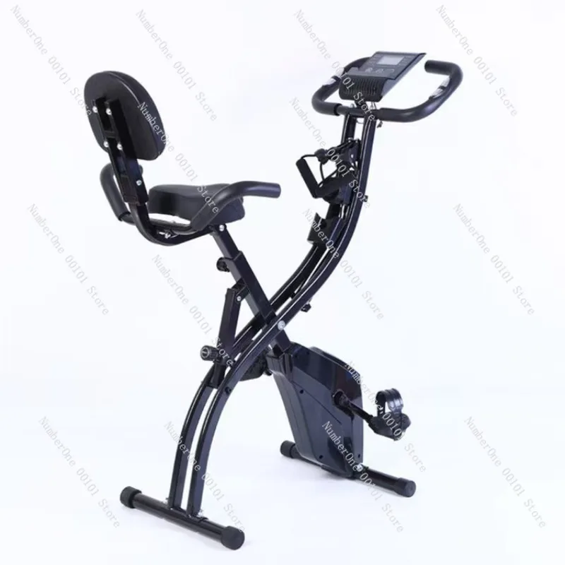 Household Silent Magnetic Control Indoor Fitness Bicycle,Aerobic Folding Exercise Bike,Compact Home Gym Cardio Equipment