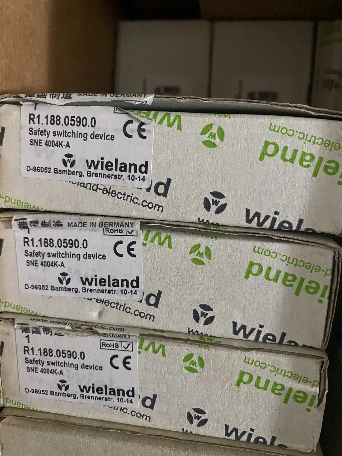 Germany Wieland Safety Relay SNE4004K-A R1.
