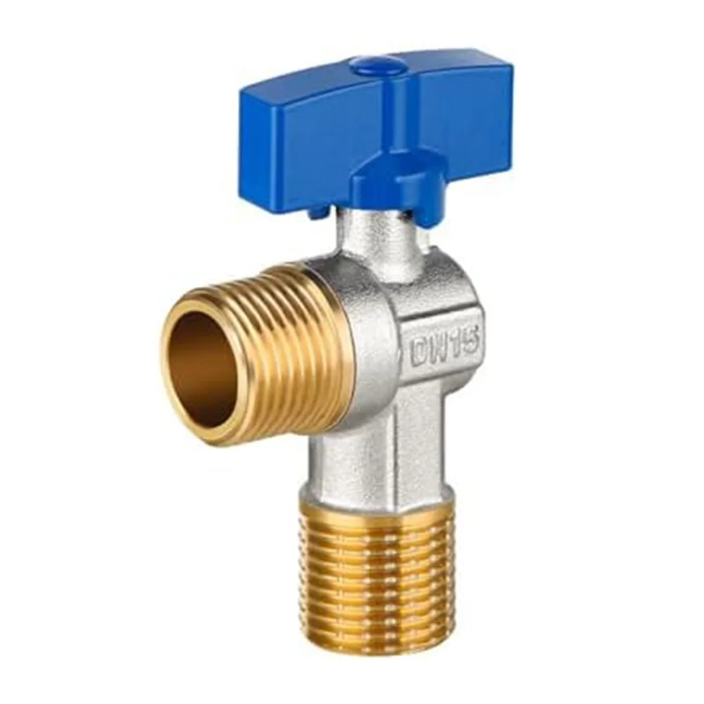 High-Performance 0.5 Brass Angle Valve Efficient, Leak-Proof Bathroom Shower Brass Junction Water Flow Control Valve