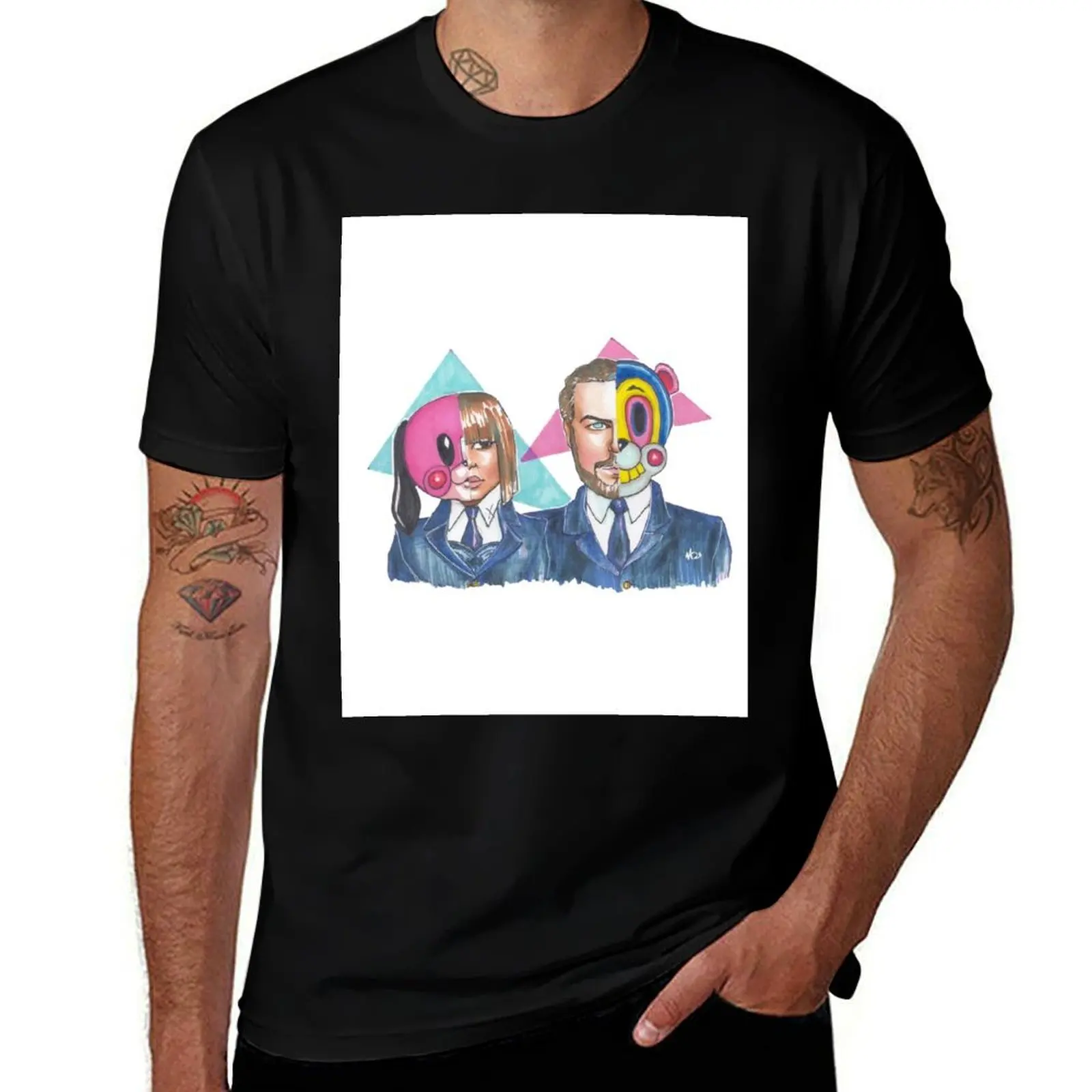 Hazel & Cha Cha - Umbrella Academy T-Shirt Large Size Basic Casual T-Shirt