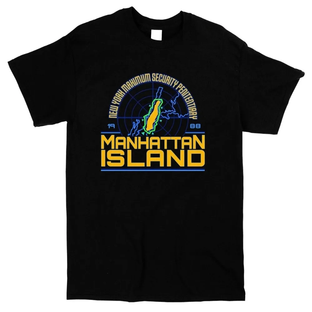 Manhattan Island New York Maximum Security Penitentiary Escape From New York Graphic T-shirt Men's Women's Casual Cotton Tee