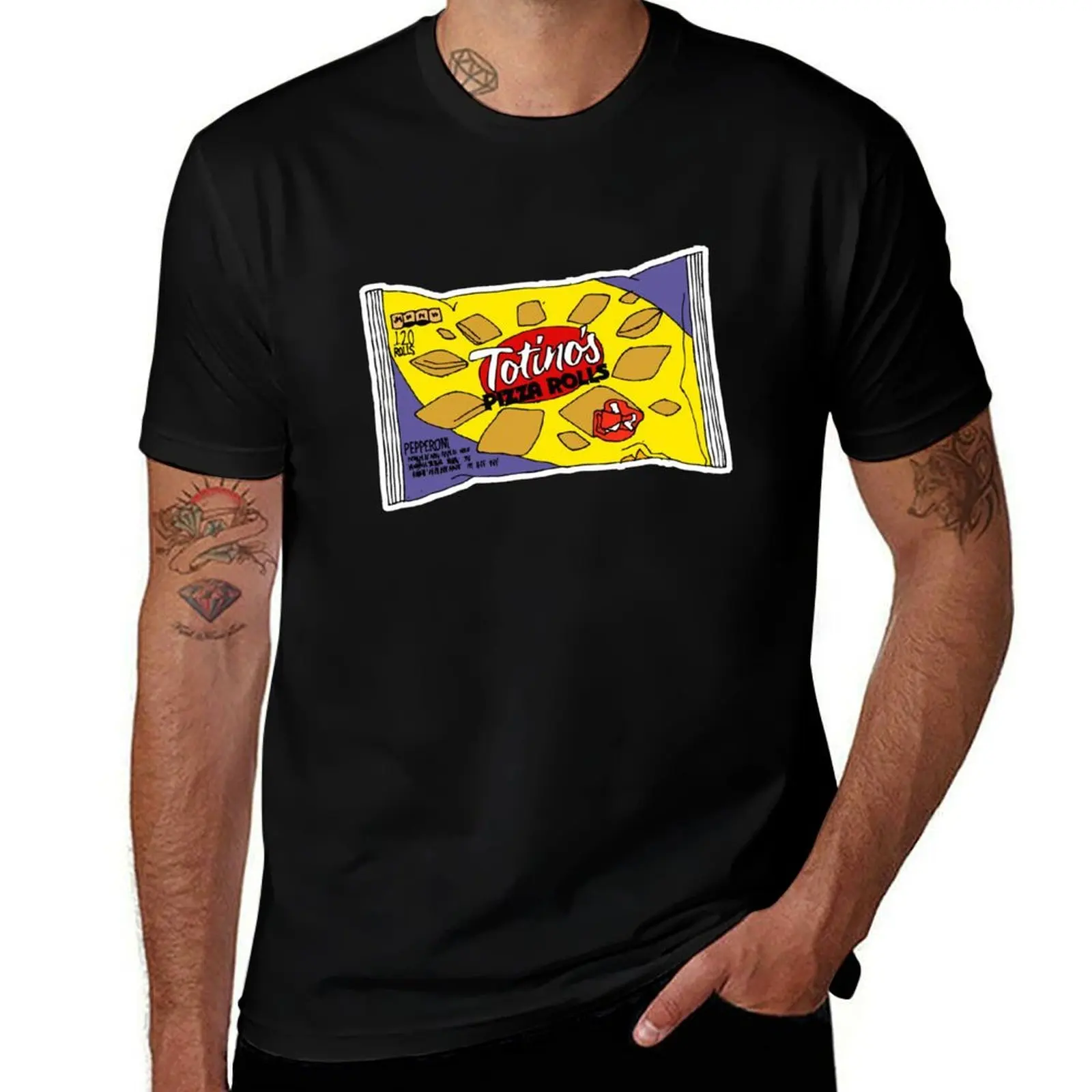 Pizza Rolls T-Shirt Stylish Graphic Short Sleeve Top T-Shirt