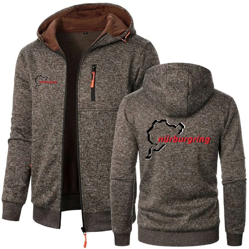 Nürburgring Race Track Sports Hoodies Nürburgring Sweatshirt Luxus Büro Herren Kapuzenjacke Outwear Warmer Fleece-Trainingsanzugmantel