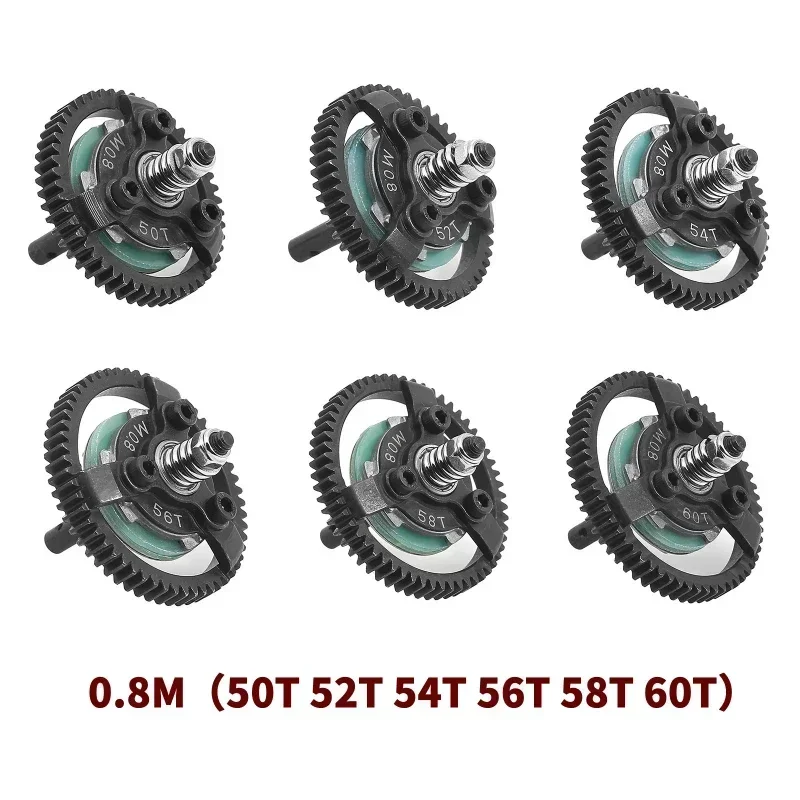 Steel M0.8 50T 52T 54T 60T Spur Gear for Trxs Slash Bandit Rustler Stampede 2WD RC Car Upgrade Parts