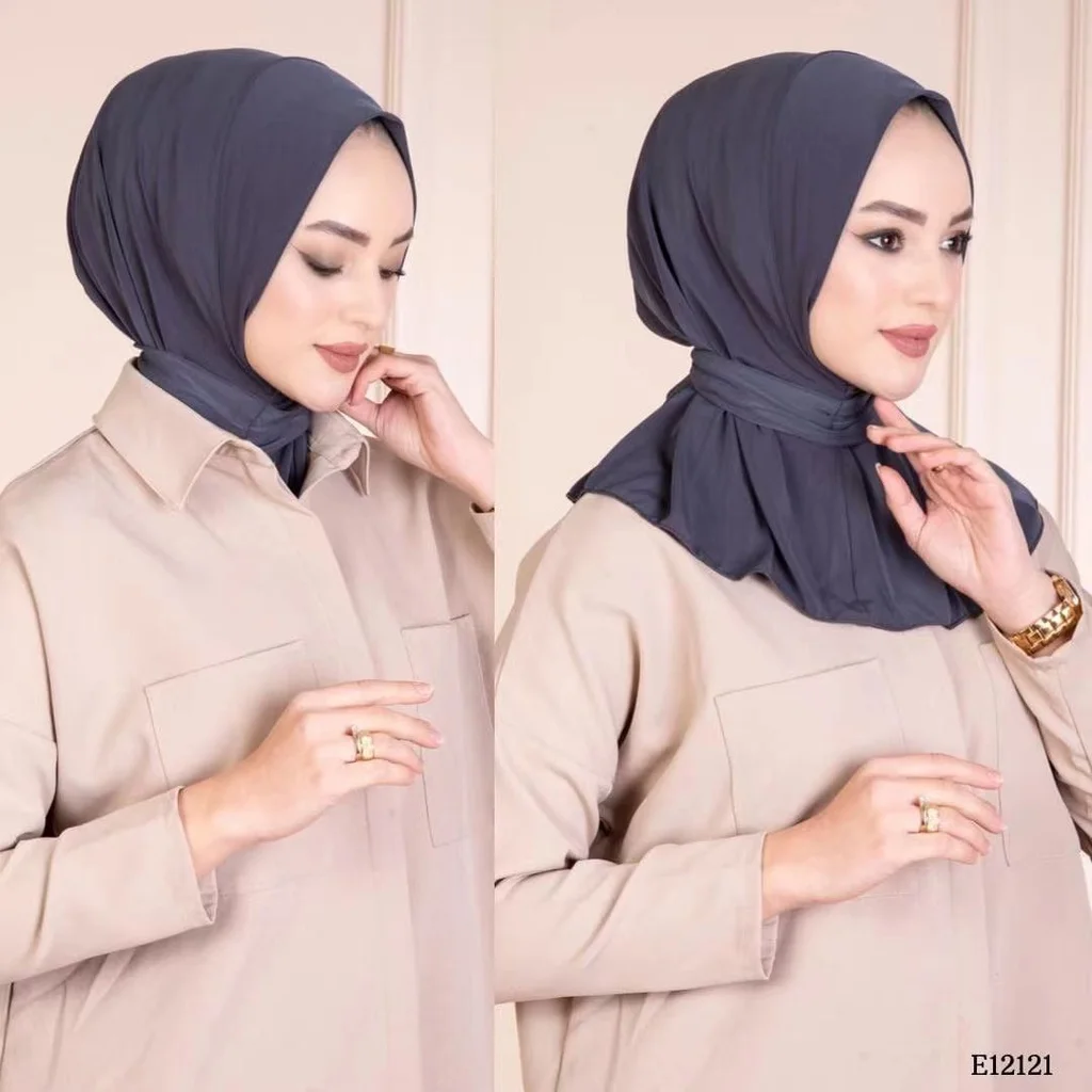 Hijab femme musulman ramadan abaya femme islam foulard musulmane pour femme bonnet soie de medine Robe musulmane en Jersey pour femmes, Hijab, mode