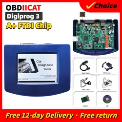 NEW Digiprog3  Simple version  V4.94 Programmer DigiprogIII With FTDI Chip Mileage Tool With EU/US Plug For Many Cars