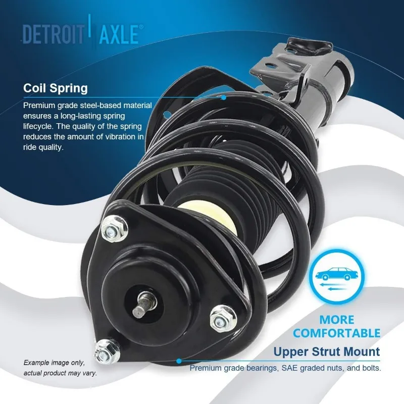 10 قطع من طقم التعليق الأمامي لـ 2009-2012 دودج كاليبر 2010 2011، 2 دعامة جاهزة، 2 أذرع تحكم سفلية مع وصلات كروية #3