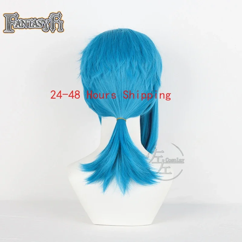 Anime LOL Arcane Temporada 2 Vi Jinx Cosplay peluca Vi 45cm pelo negro Jinx 45cm pelo azul pelucas cortas pelo sintético resistente al calor