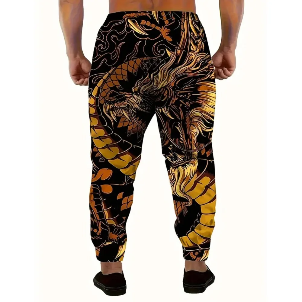 2026 جديد سراويل تقليدية للرجال ثلاثية الأبعاد باتريوت الأمريكي مطبوعة سراويل للجري 100% البوليستر حبل مرن خفيف مع جيب السراويل الرياضية #3