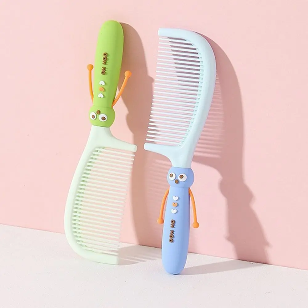 Cute Cartoon Hairdressing Comb Durable Anti-static Pointed Tail Combs Fine-toothed Plastic Straight Hair Comb Women